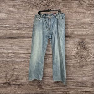 Seven7 Women's Relaxed Light Blue Jeans